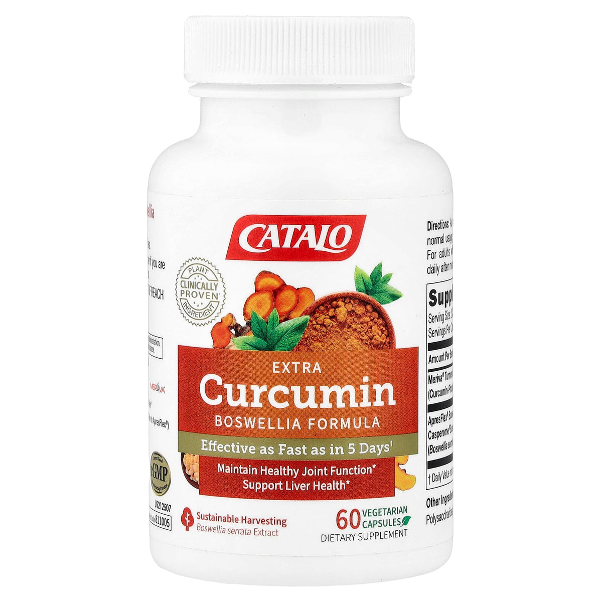CATALO, Extra Curcumin, 60 Vegetarian Capsules