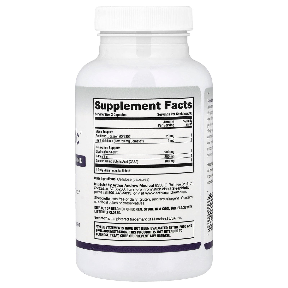 Arthur Andrew Medical, Sleepbiotic™, 180 Capsules