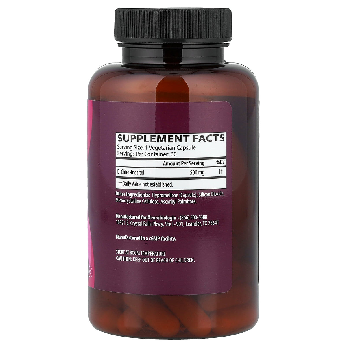 Neurobiologix, DCI, 500 mg, 60 Vegetarian Capsules