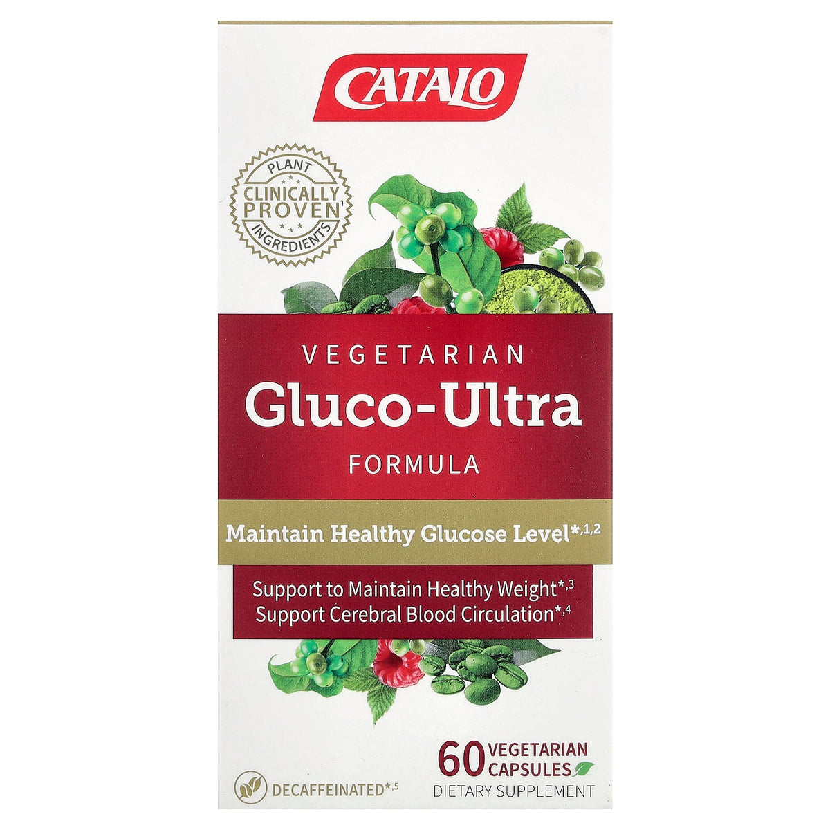 CATALO, Vegetarian Gluco-Ultra Formula, 60 Vegetarian Capsules
