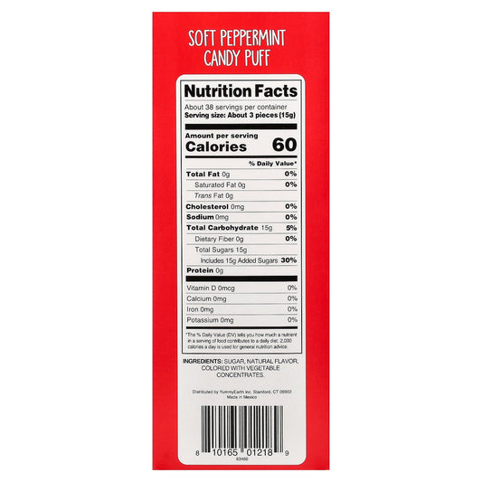 YumEarth, Soft Peppermint Candy Puffs, 20 oz (567 g)