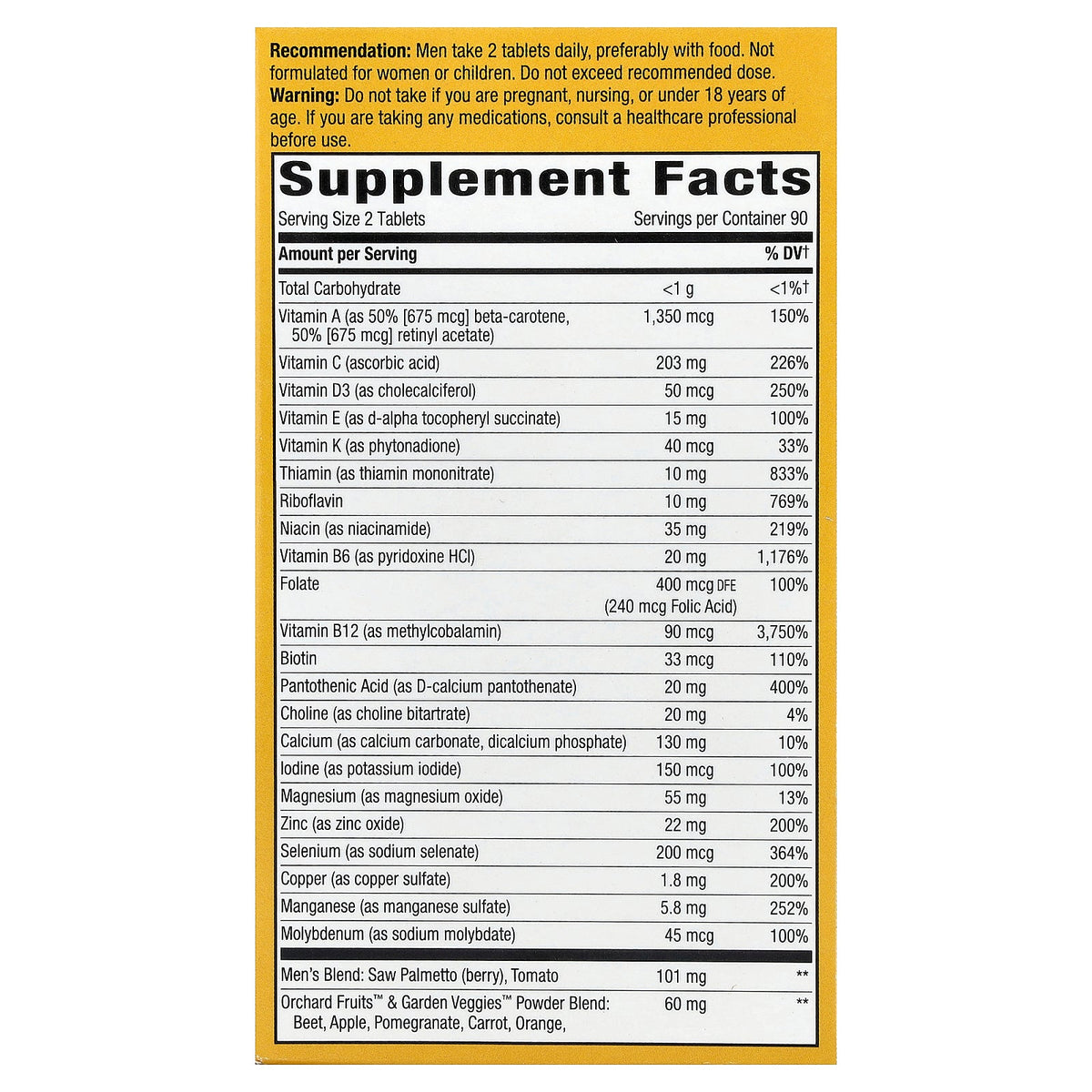 Nature's Way, Alive!® Men's 50+ Ultra Minis Multivitamin, 180 Tablets