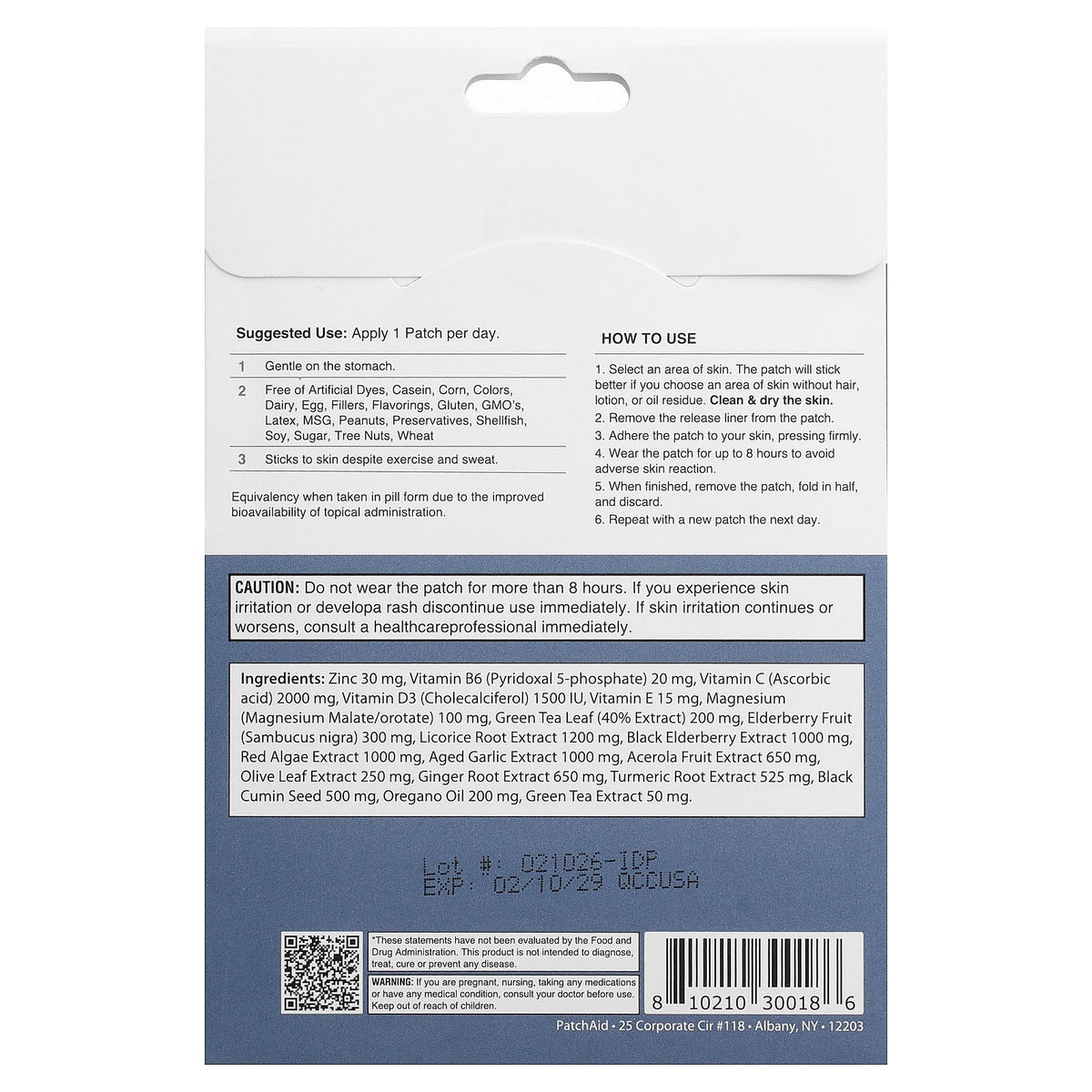 PatchAid, Immune Defense Plus Patch, 30 Patches