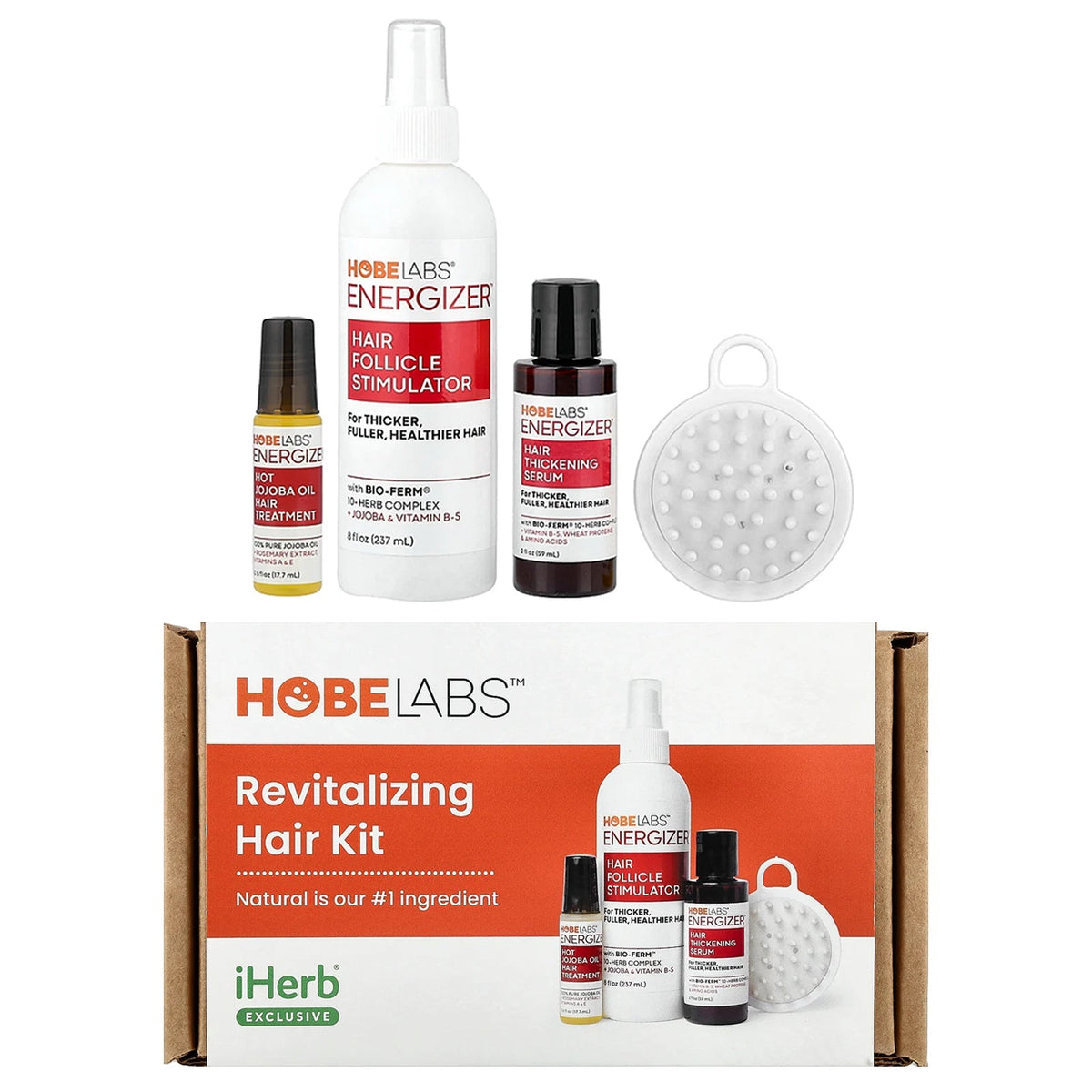 Hobe Labs, iHerb® Exclusive, Revitalizing Hair Kit, 4 Piece Kit