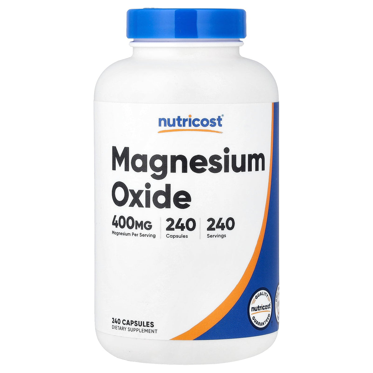 Nutricost, Magnesium Oxide, 400 mg, 240 Capsules