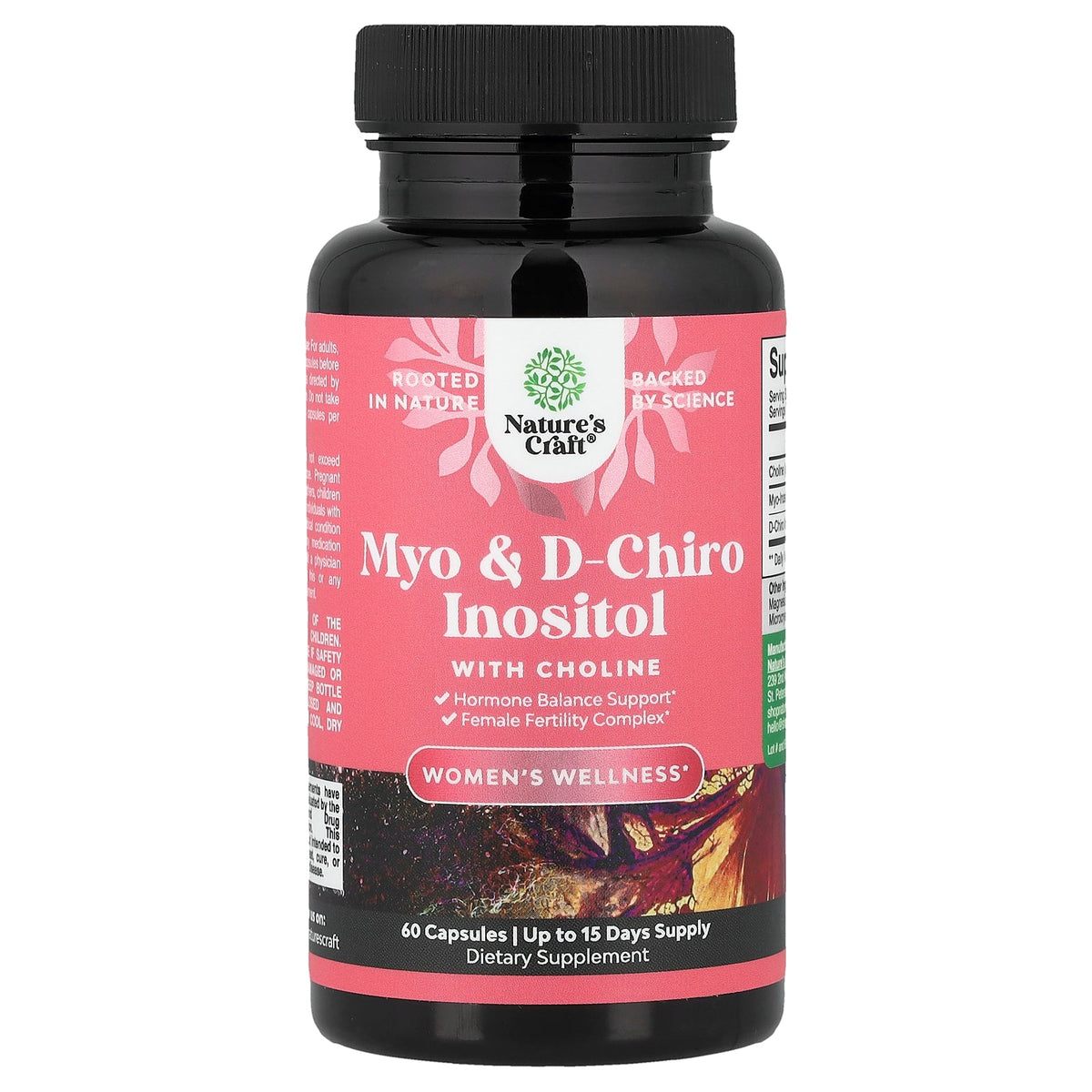 Nature's Craft, Women's Wellness, Myo & D-Chiro Inositol with Choline, 60 Capsules
