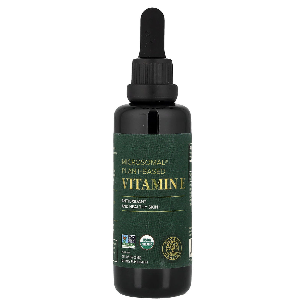 Global Healing, Microsomal® Plant-Based Vitamin E, 2 fl oz (59.2 ml)
