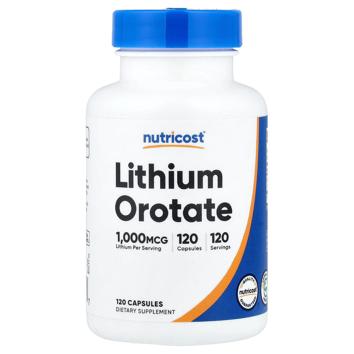 Nutricost, Lithium Orotate, 1,000 mcg, 120 Capsules