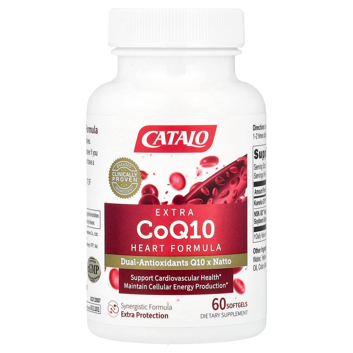 CATALO, Extra CoQ10 Heart Formula, 60 Softgels