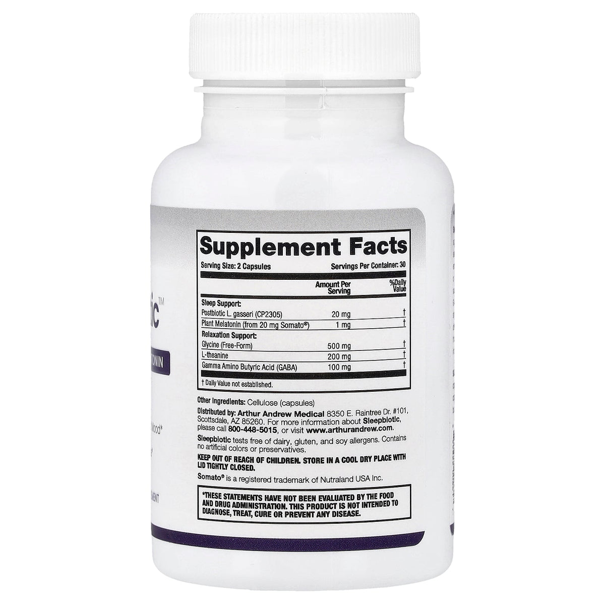 Arthur Andrew Medical, Sleepbiotic™, 60 Capsules