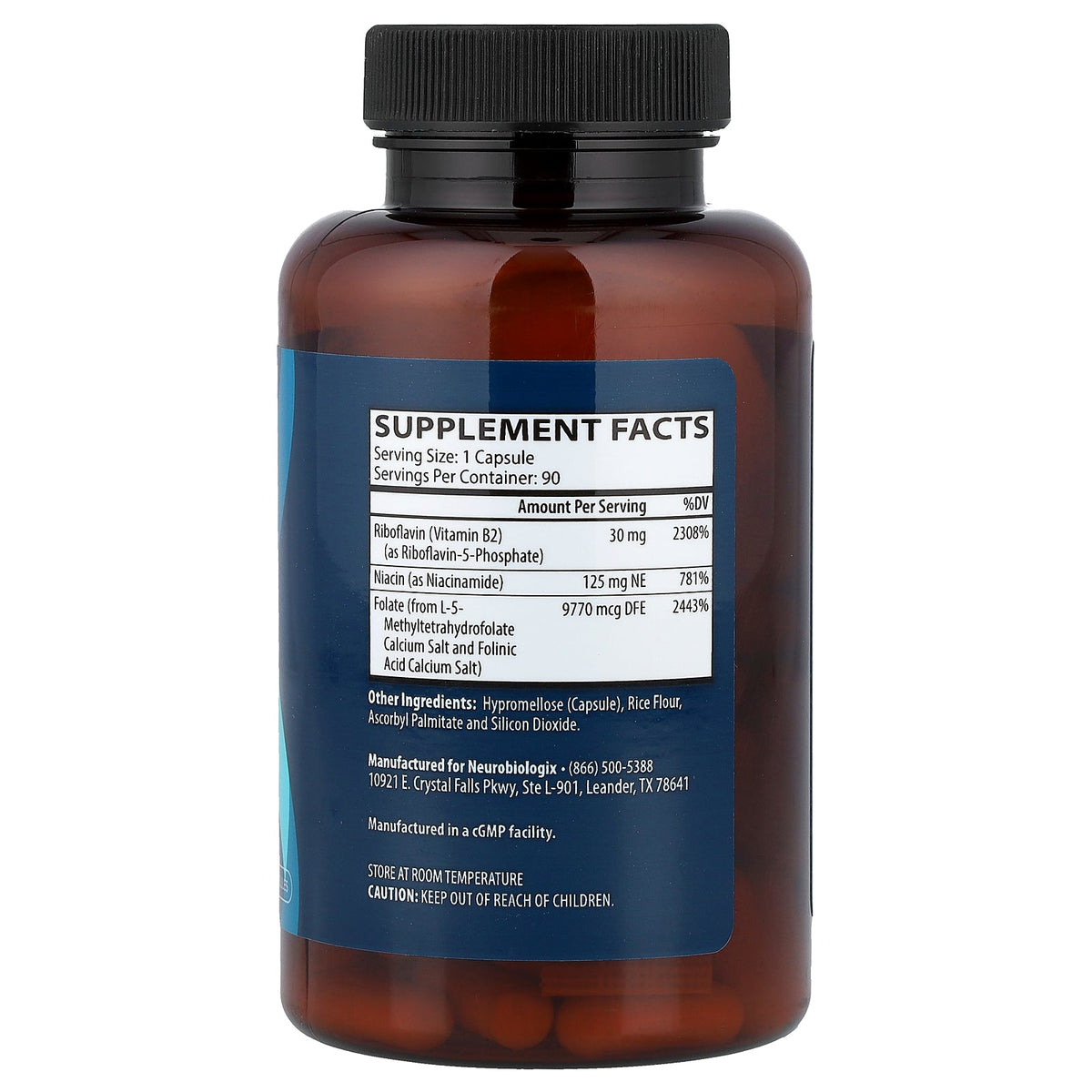 Neurobiologix, Methyl Folate Plus™, 90 Vegetarian Capsules