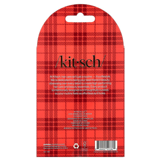 Kitsch, Holiday Ruched Satin Scrunchies, Extra Gentle, 7 Scrunchies