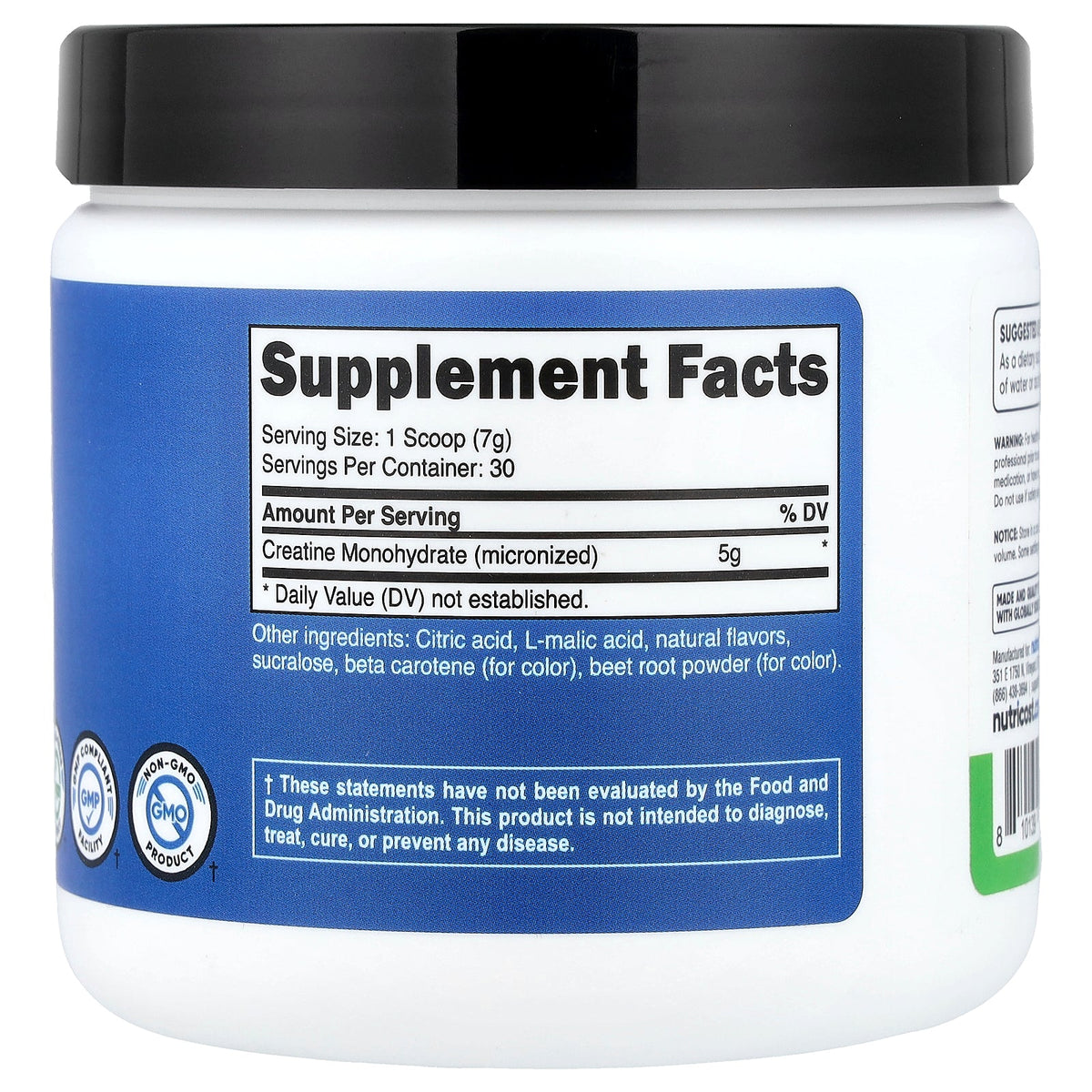Nutricost, Performance, Creatine Monohydrate, Melon Mash Melon Pear, 7.7 oz (216 g)