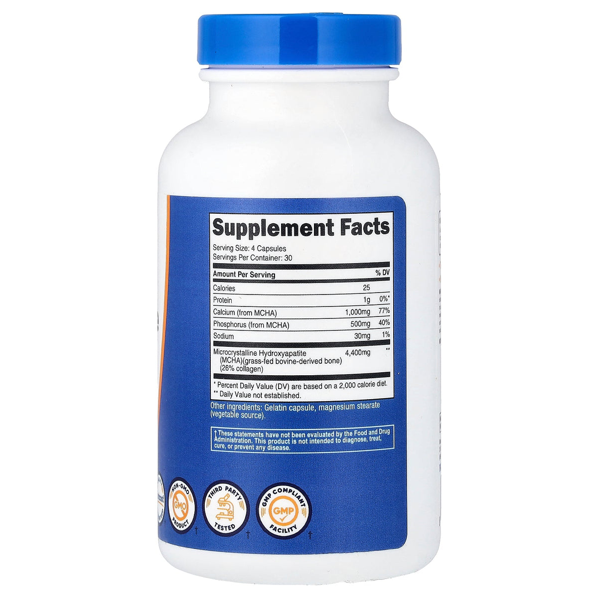Nutricost, Calcium Hydroxyapatite, 120 Capsules