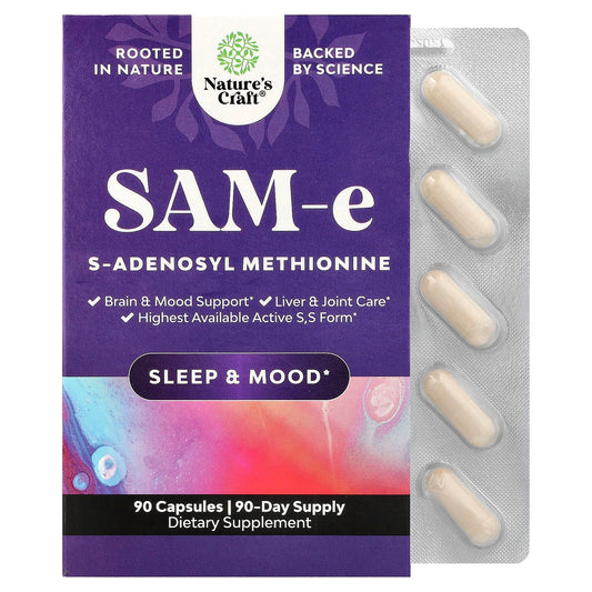 Nature's Craft, SAM-e, 90 Capsules (150 mg per Capsule)