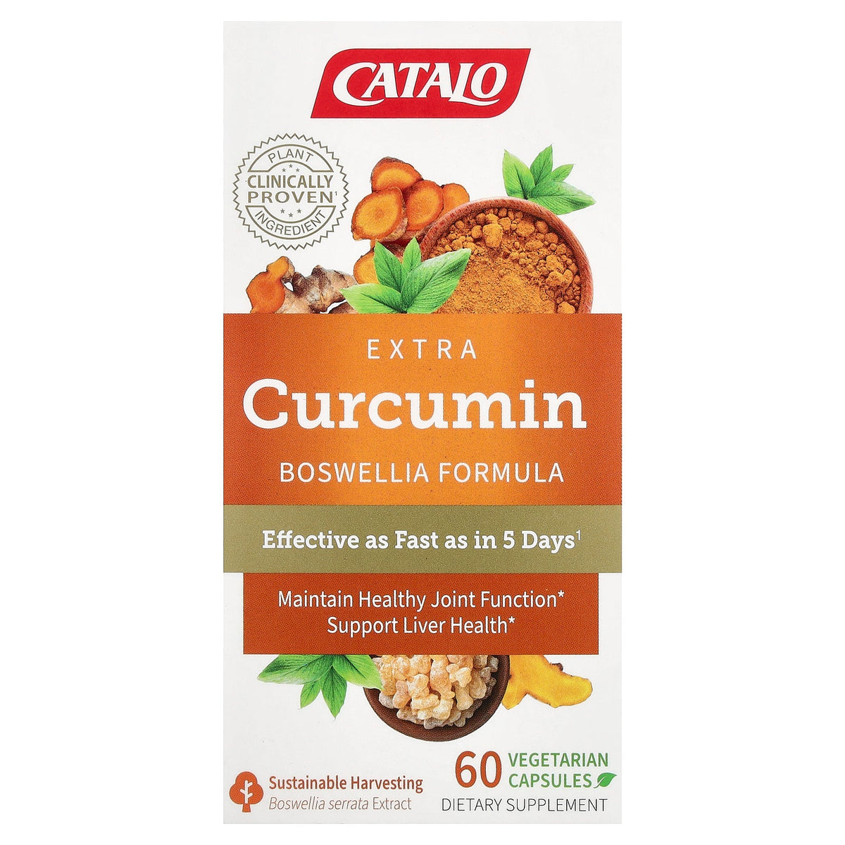 CATALO, Extra Curcumin, 60 Vegetarian Capsules