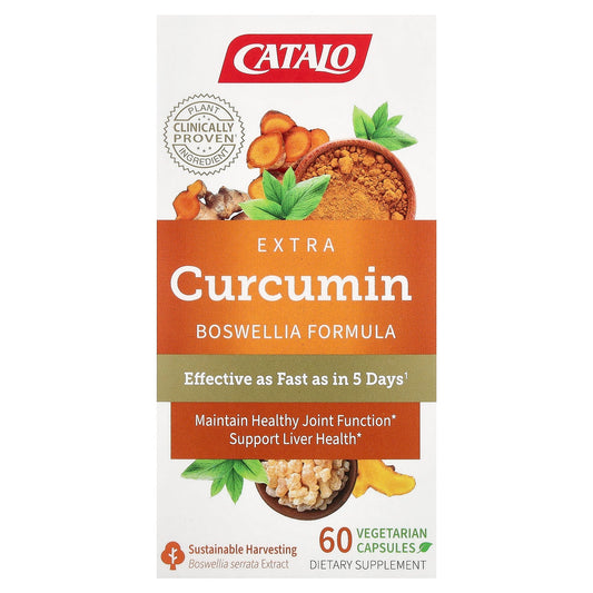 CATALO, Extra Curcumin, 60 Vegetarian Capsules