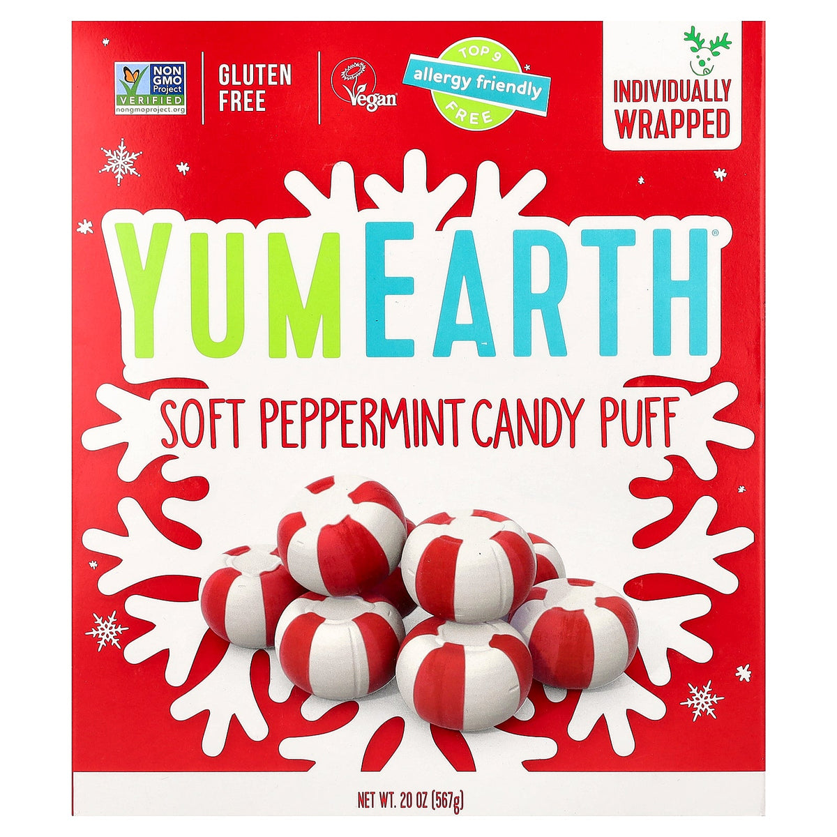 YumEarth, Soft Peppermint Candy Puffs, 20 oz (567 g)