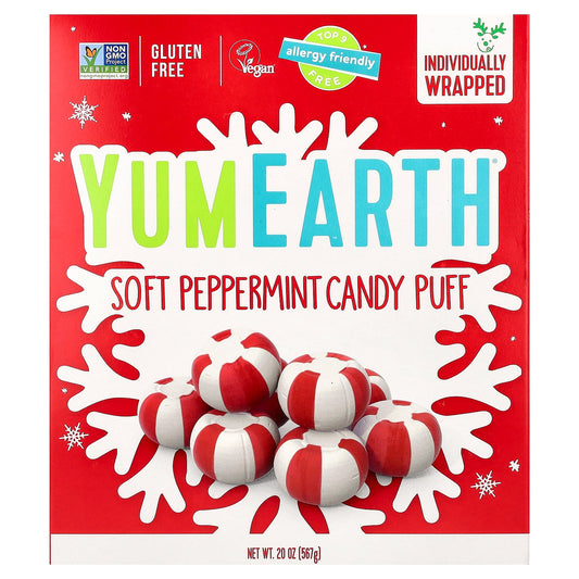YumEarth, Soft Peppermint Candy Puffs, 20 oz (567 g)