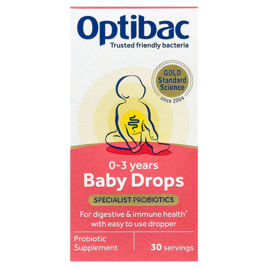 Optibac, Baby Drops, Specialist Probiotics, 0-3 Years, 0.34 fl oz (10 ml)