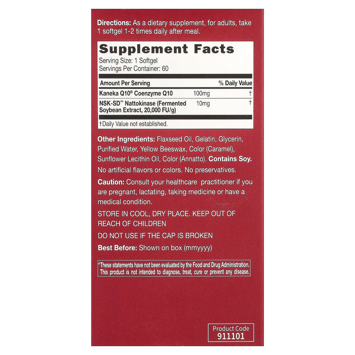 CATALO, Extra CoQ10 Heart Formula, 60 Softgels