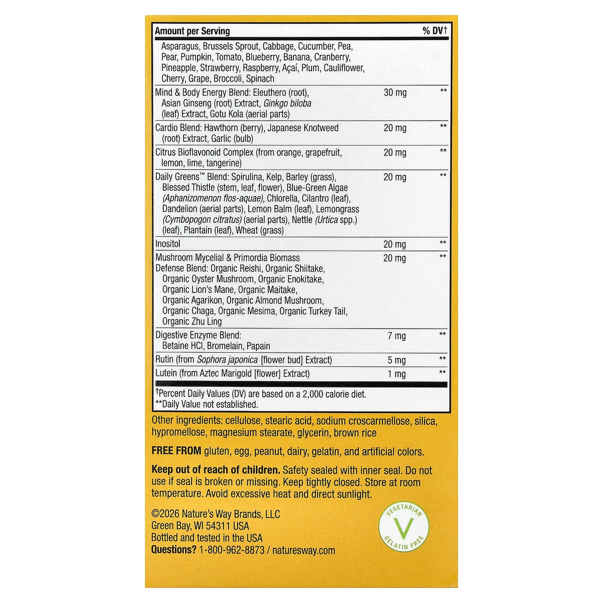 Nature's Way, Alive!® Men's 50+ Ultra Minis Multivitamin, 180 Tablets