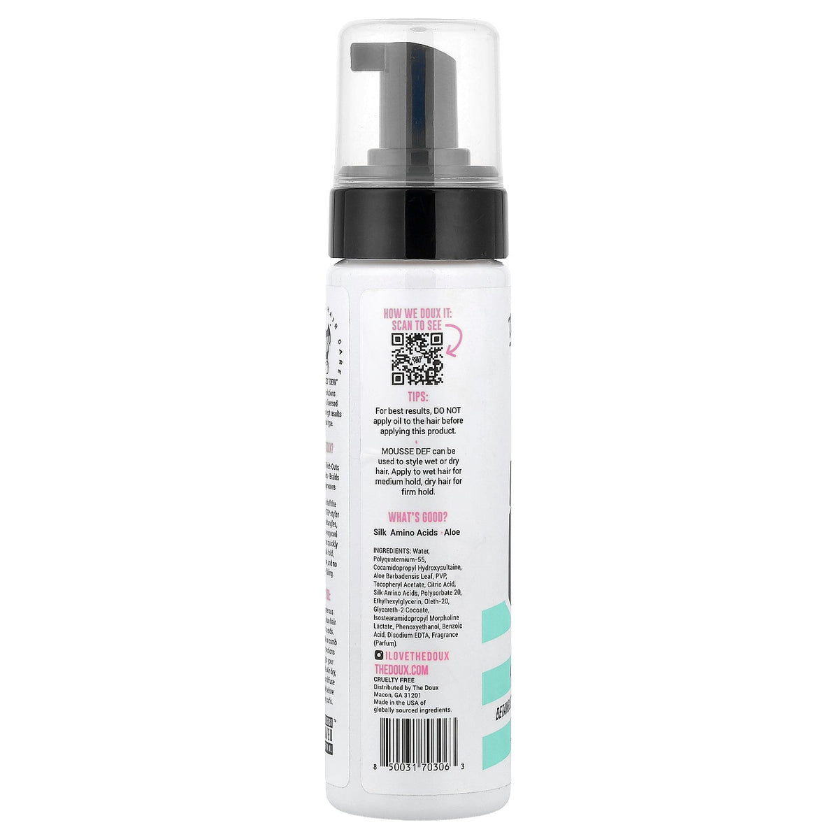 The Doux, Mousse Def, Texture Foam, For All Hair Types, 7 fl oz (207 ml)