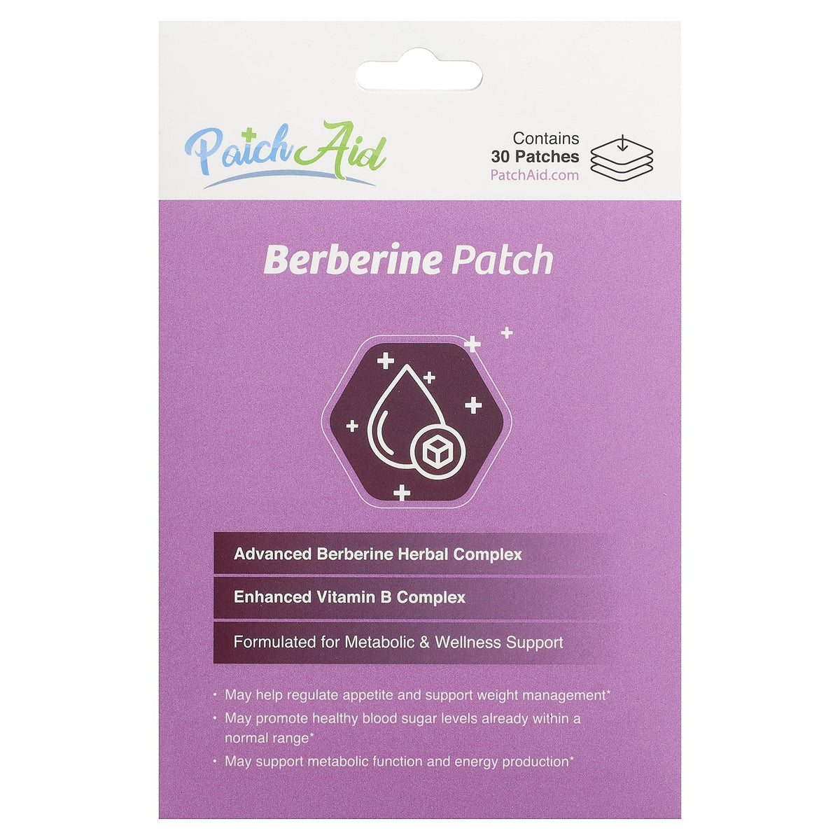 PatchAid, Berberine Patch, 30 Patches