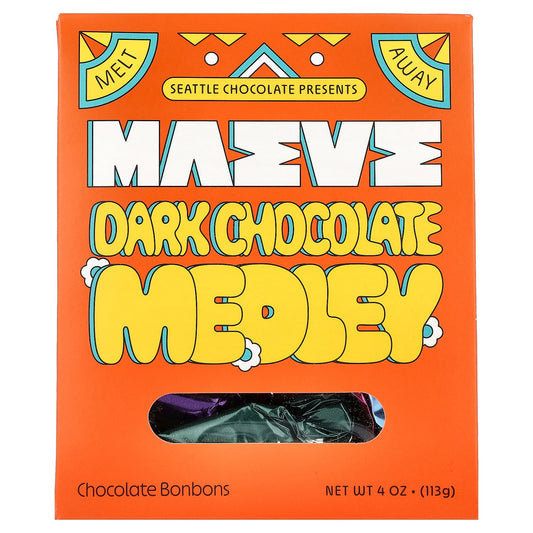 Maeve Chocolate, Chocolate Bonbons, Dark Chocolate Medley, 4 oz (113 g)