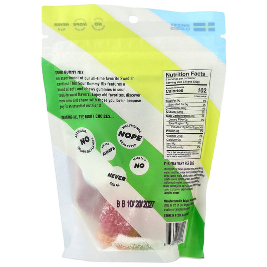 Sockerbit, Swedish Classics, Sour Gummy Mix, 5.5 oz (156 g)