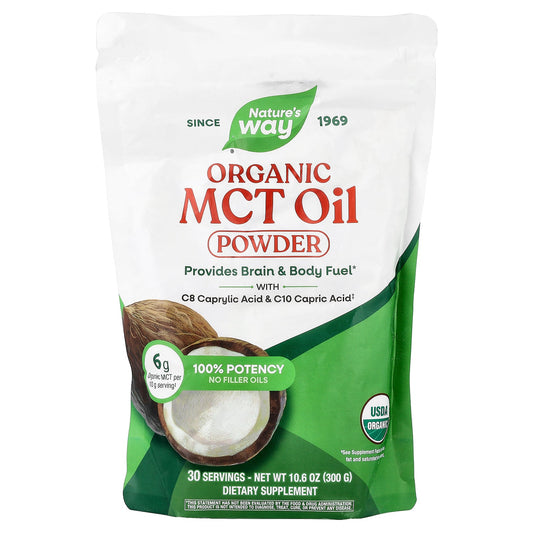 Nature's Way, Organic Mct Oil Powder, 10.6 oz (300 g)