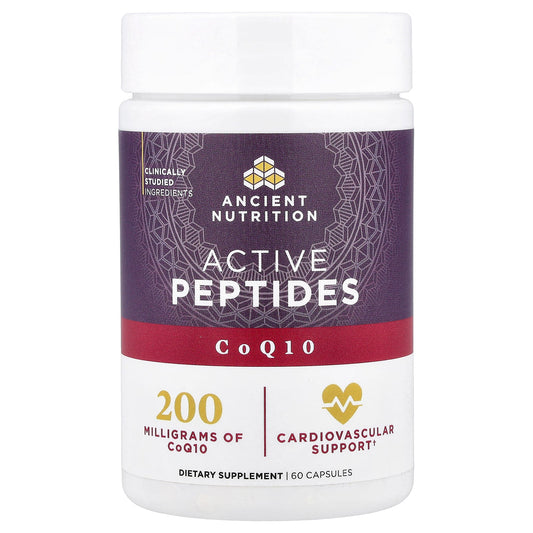 Ancient Nutrition, Active Peptides, CoQ10, 60 Capsules
