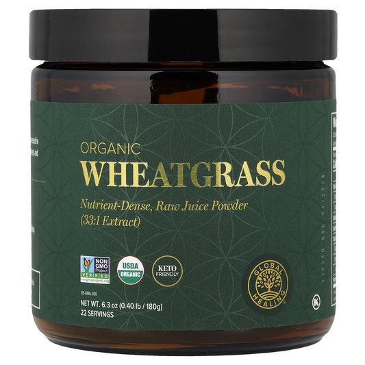 Global Healing, Organic Wheatgrass, 6.3 oz (180 g)
