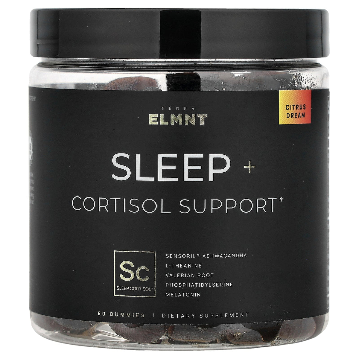 TERRA ELMNT, Sleep+ Gummies, Citrus Dream, 60 Gummies