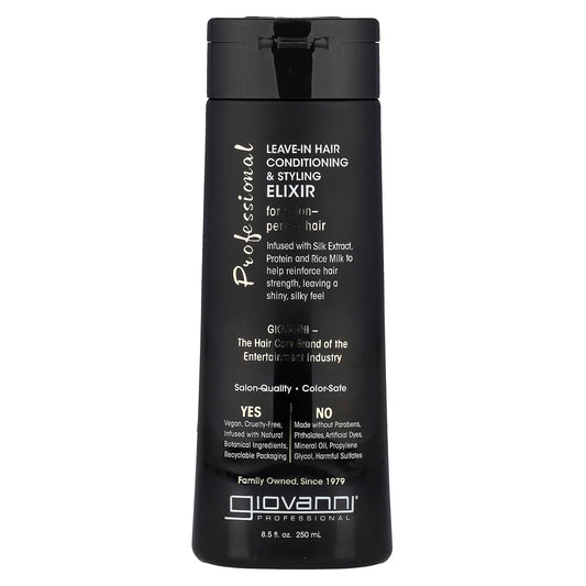 Giovanni, Professional Leave-in Hair Conditioning & Styling Elixir, 8.5 fl oz (250 ml)