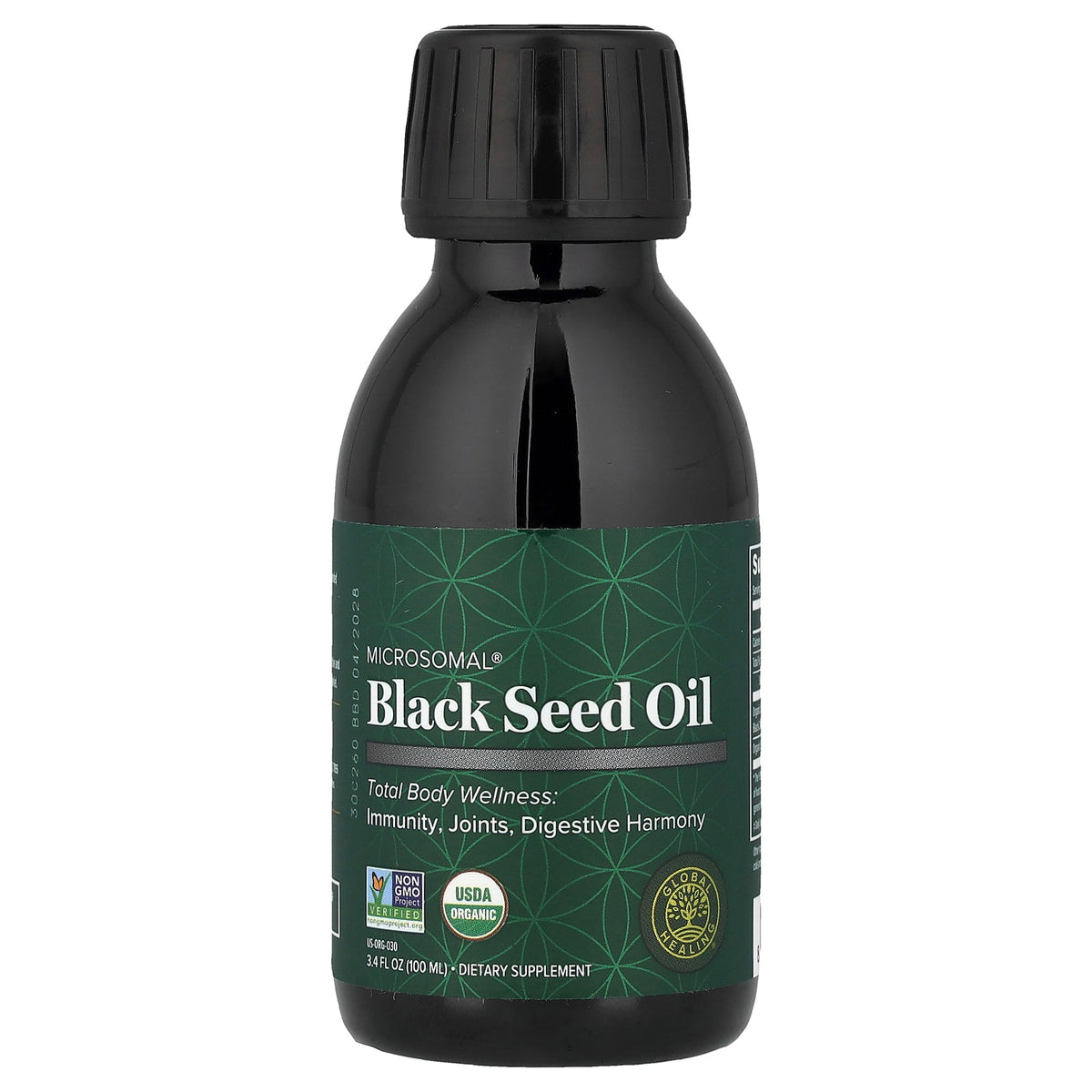 Global Healing, Microsomal® Black Seed Oil, 3.4 fl oz (100 ml)