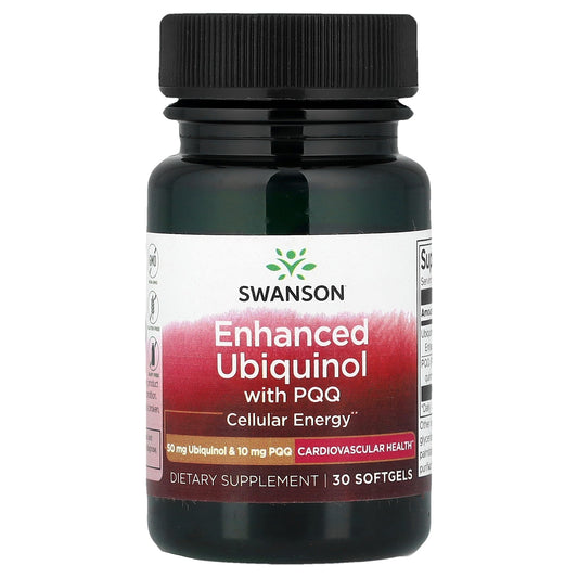 Swanson Vitamins, Enhanced Ubiquinol with PQQ, 30 Softgels