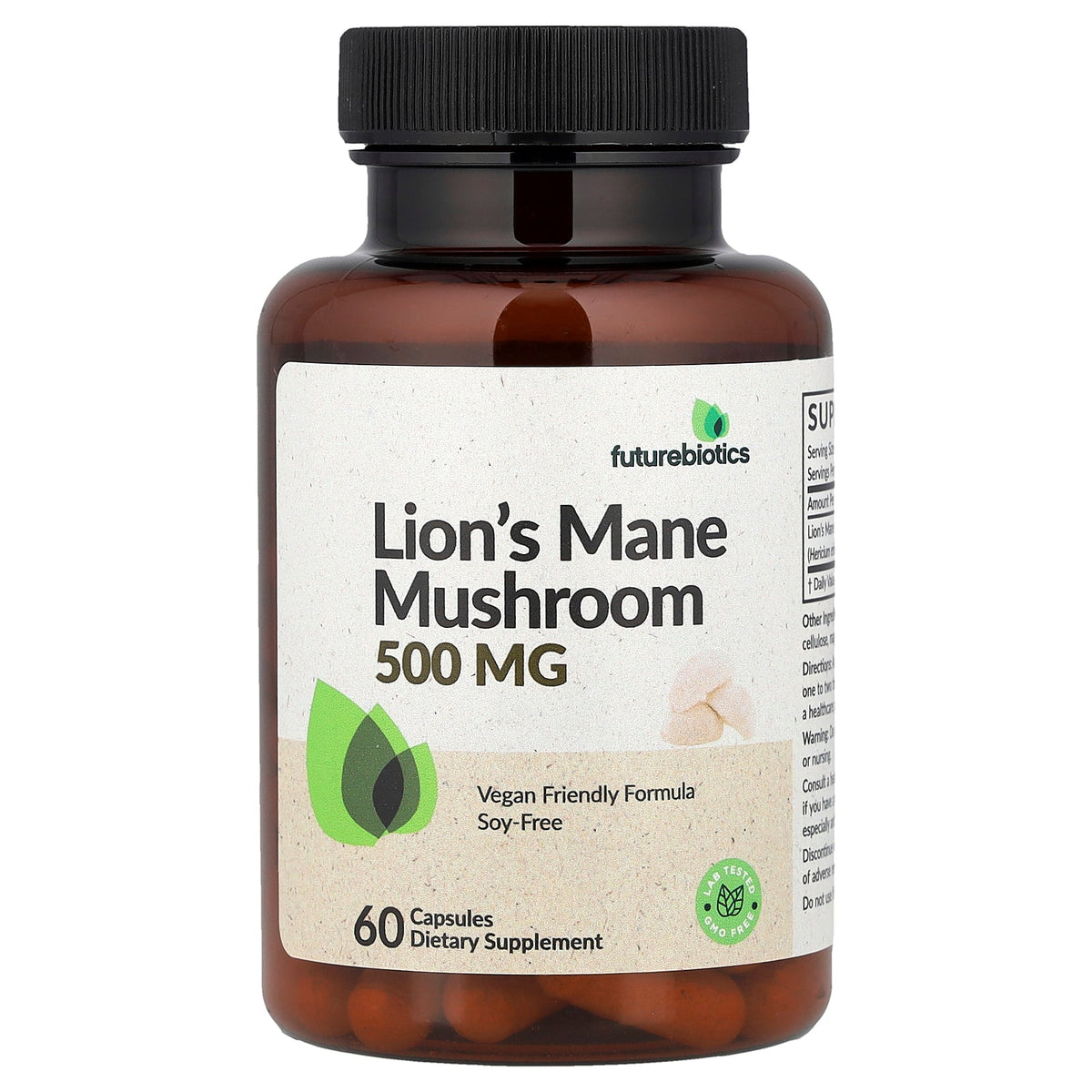 Futurebiotics, Lion's Mane Mushroom, 500 mg, 60 Capsules