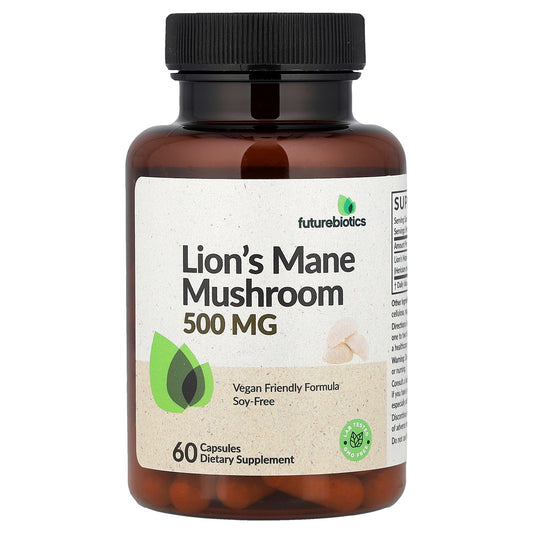 Futurebiotics, Lion's Mane Mushroom, 500 mg, 60 Capsules